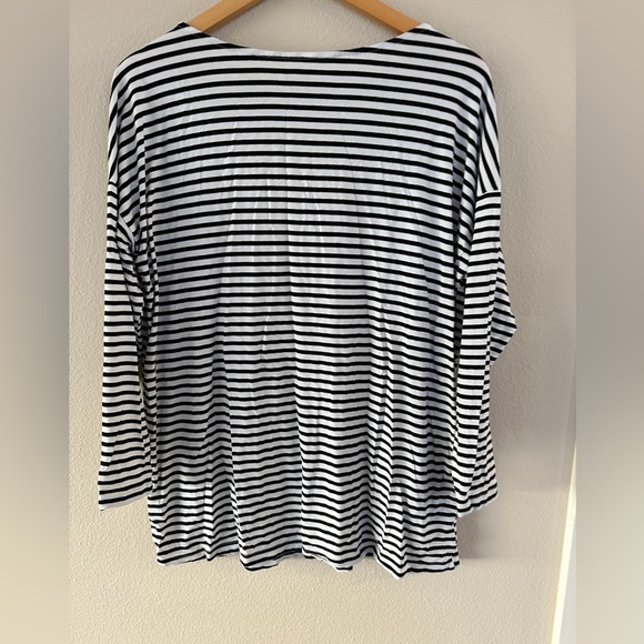 Maternity TUPELO HONEY MAYA DOLMAN Striped Top -‎ Club Stripe Size Small - Picture 3 of 3